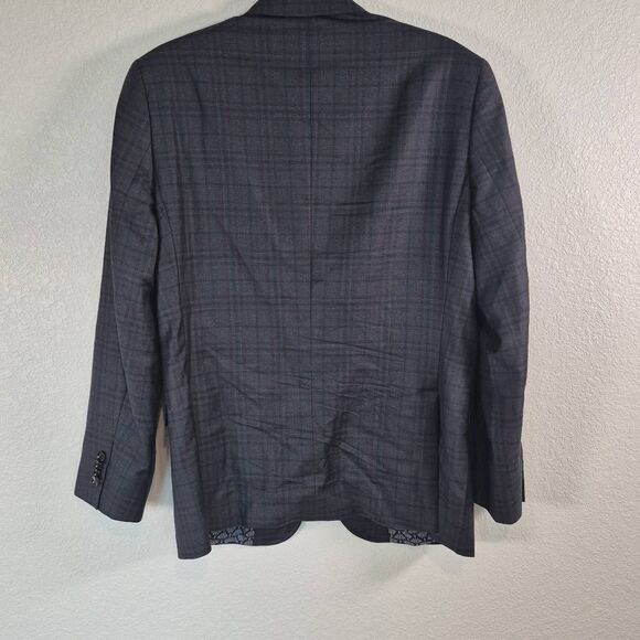 TED BAKER Men's Plaid Wool Sport Coat Blazer 40 S - Picture 2 of 6